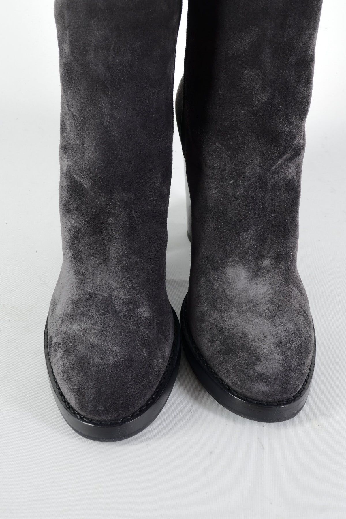 BUUTS Costume National Hohe Stiefel Wildleder anthrazit 226036-9