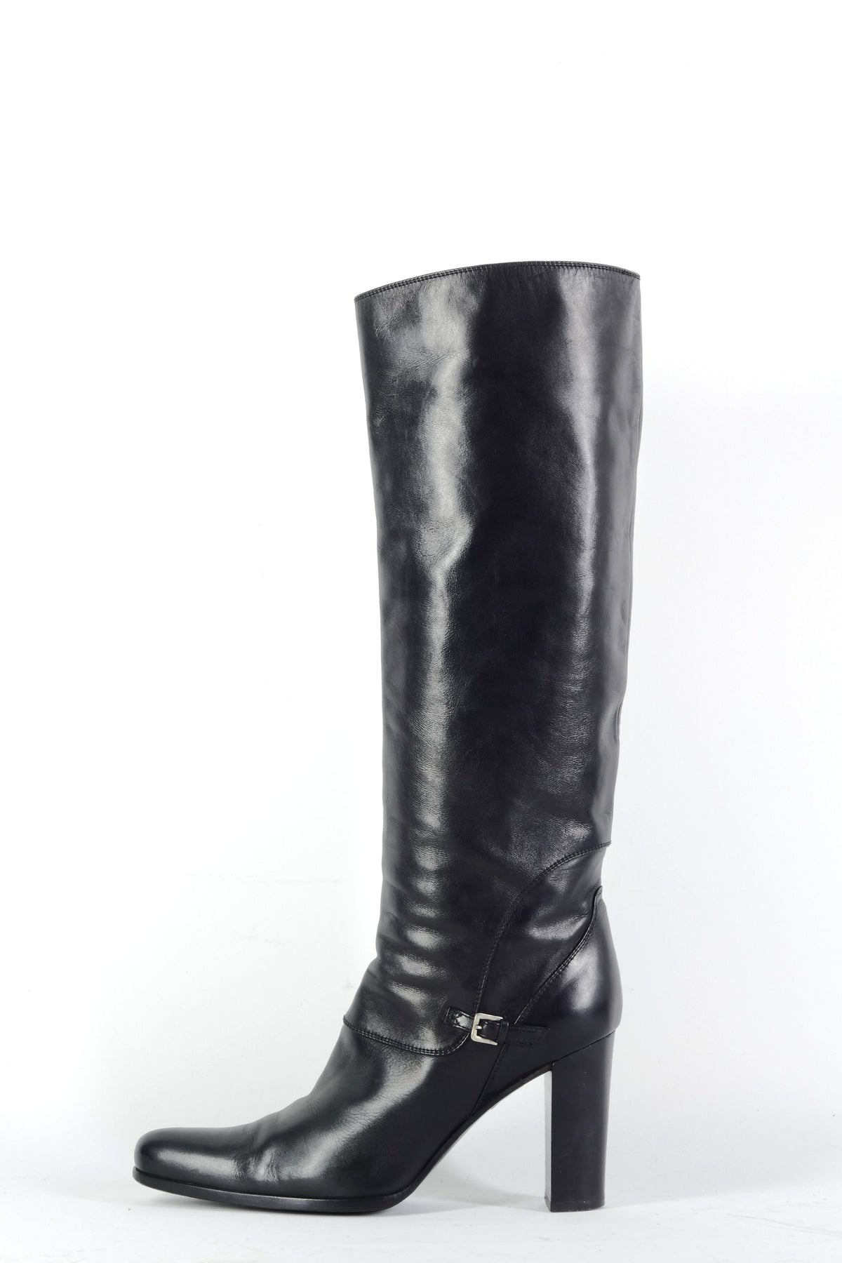 BUUTS Sergio Rossi Stiefel Leder schwarz 226039-1