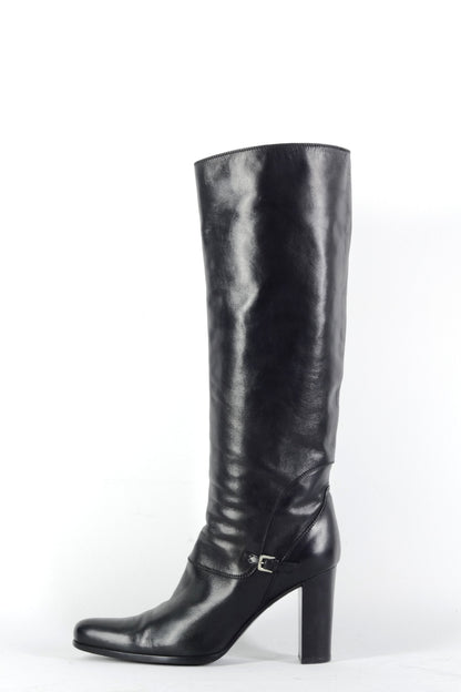 BUUTS Sergio Rossi Stiefel Leder schwarz 226039-1