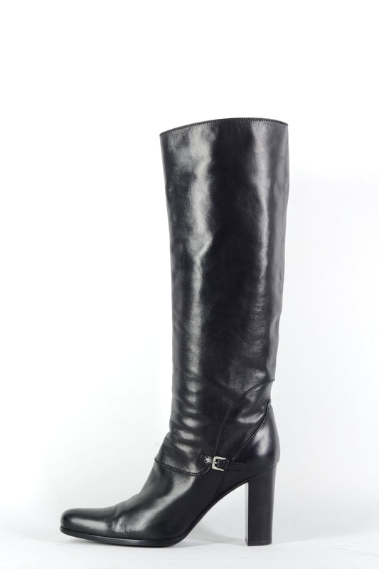 BUUTS Sergio Rossi Stiefel Leder schwarz 226039-1