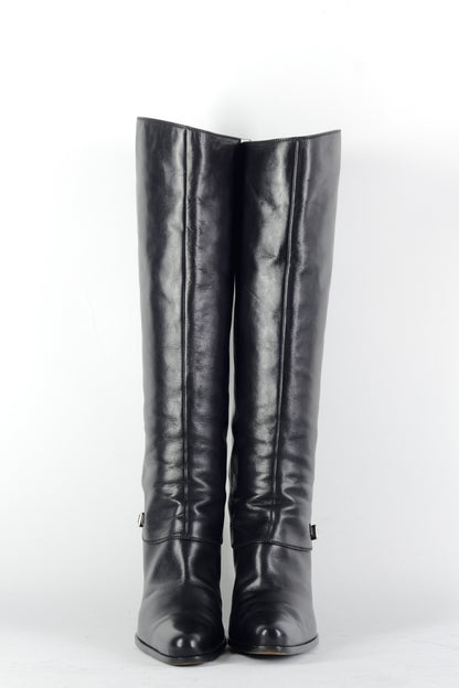 BUUTS Sergio Rossi Stiefel Leder schwarz 226039-4