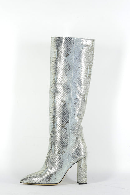 BUUTS Paris Texas Stiefel Leder silber 226040-1