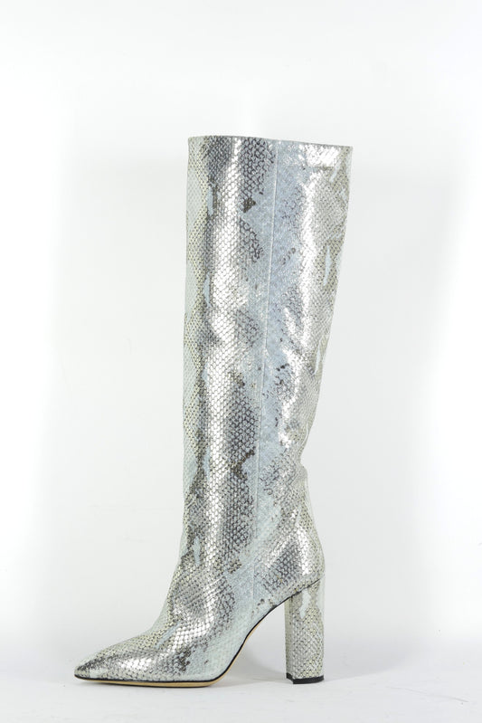 BUUTS Paris Texas Stiefel Leder silber 226040-1