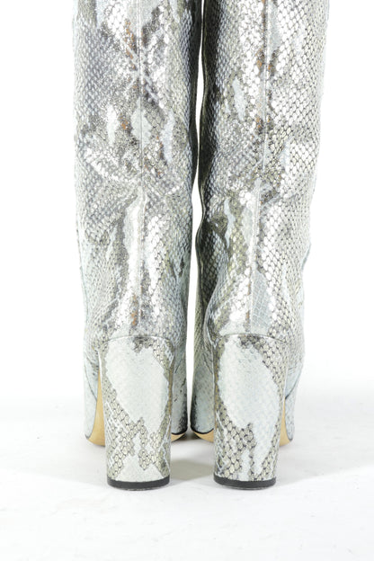 BUUTS Paris Texas Stiefel Leder silber 226040-6