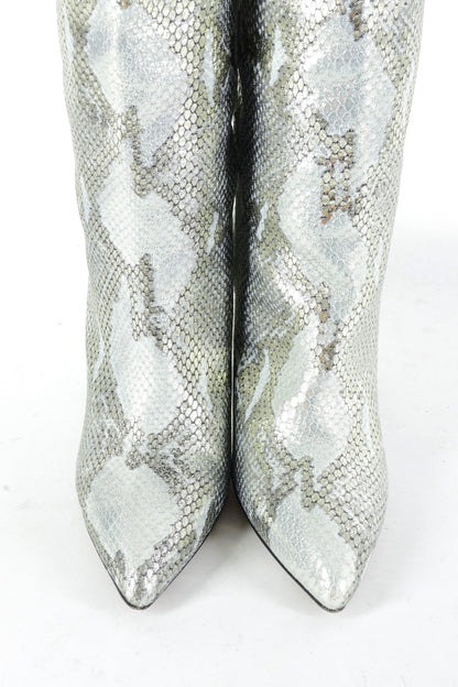 BUUTS Paris Texas Stiefel Leder silber 226040-7