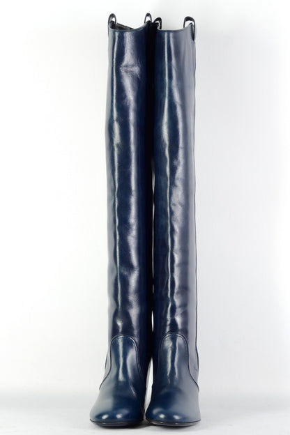 BUUTS Laurence Decade Hohe Stiefel Leder petrol 226043-4