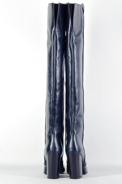 BUUTS Laurence Decade Hohe Stiefel Leder petrol 226043-5