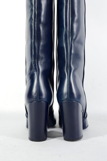 BUUTS Laurence Decade Hohe Stiefel Leder petrol 226043-6