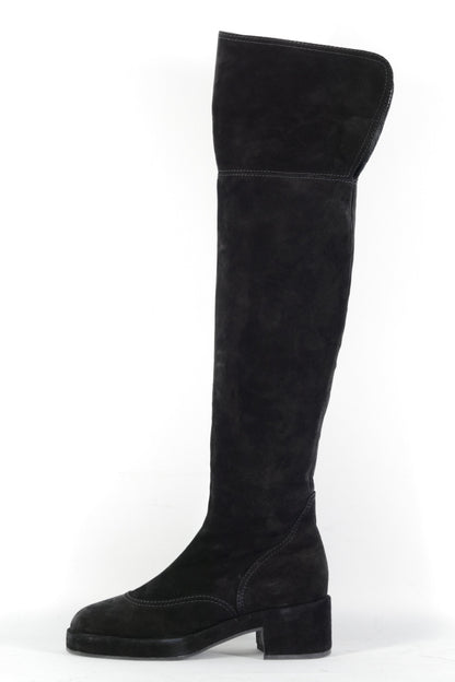 BUUTS Laurence Decade Overknees Wildleder schwarz 226044-1