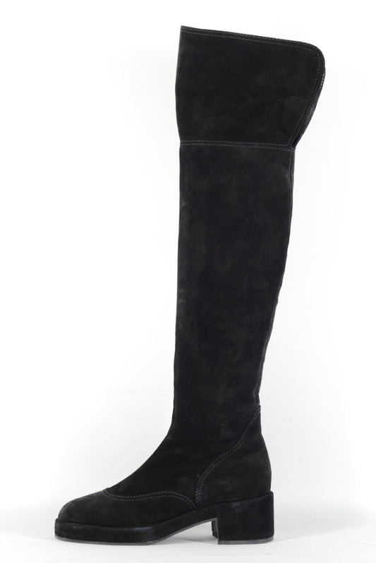 BUUTS Laurence Decade Overknees Wildleder schwarz 226044-1