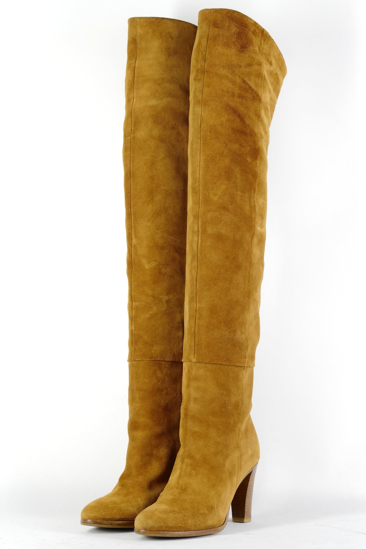 BUUTS Sezanne Overknees Wildleder cognac 226047-2