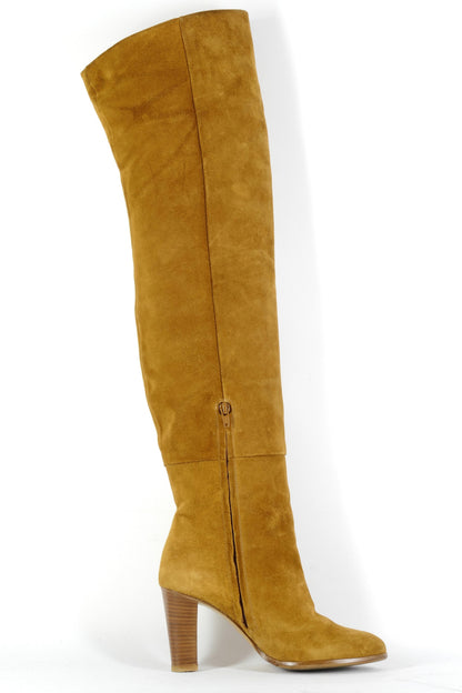 BUUTS Sezanne Overknees Wildleder cognac 226047-3