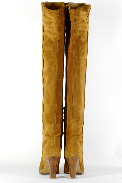 BUUTS Sezanne Overknees Wildleder cognac 226047-5