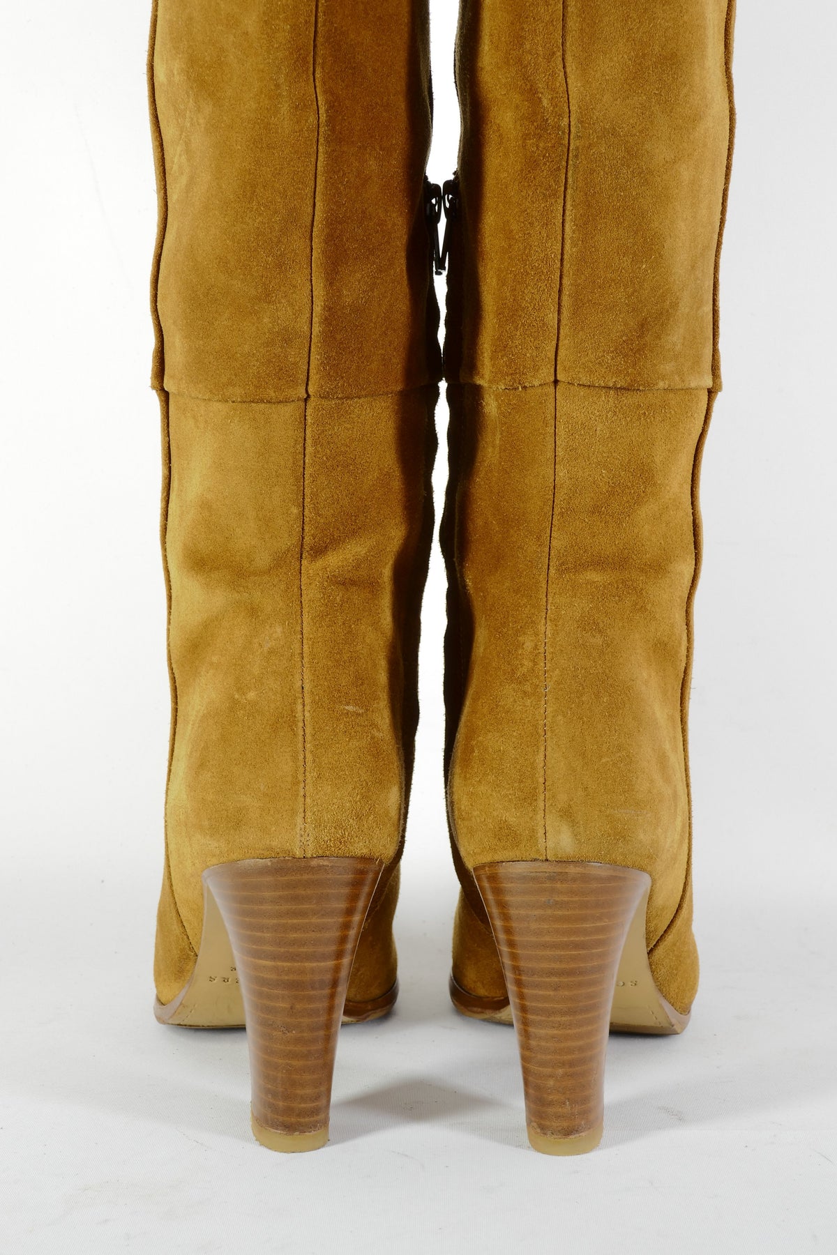 BUUTS Sezanne Overknees Wildleder cognac 226047-6