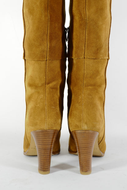 BUUTS Sezanne Overknees Wildleder cognac 226047-6