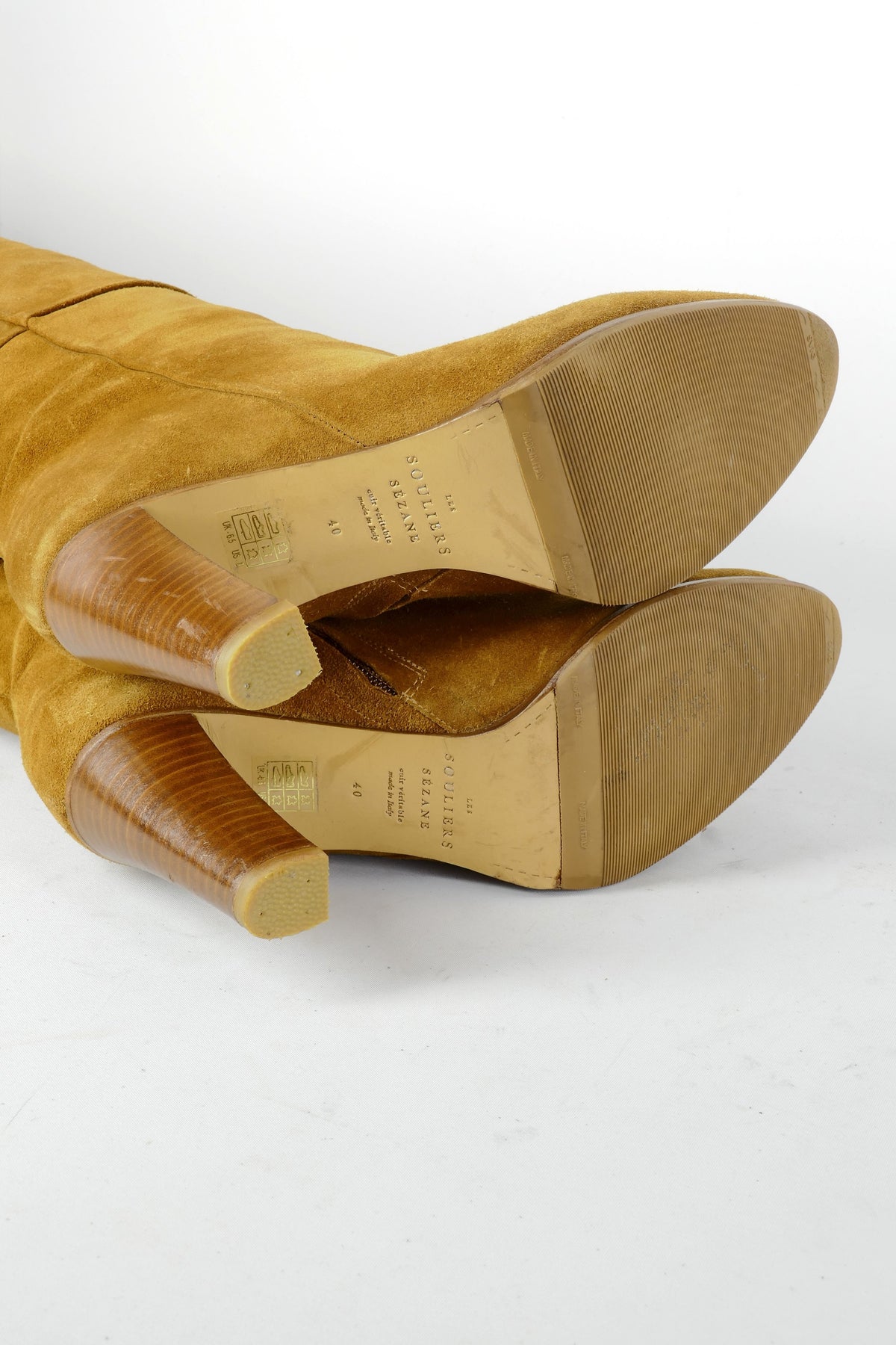 BUUTS Sezanne Overknees Wildleder cognac 226047-8