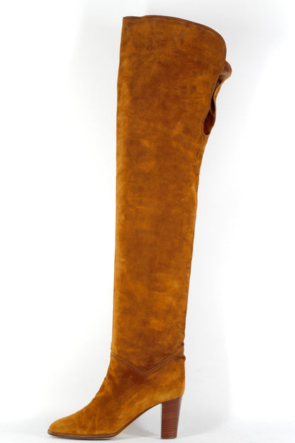 BUUTS Andrea Pfister Vintage-Stiefel Wildleder rotbraun 226049-1