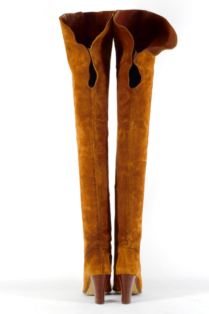 BUUTS Andrea Pfister Vintage-Stiefel Wildleder rotbraun 226049-5